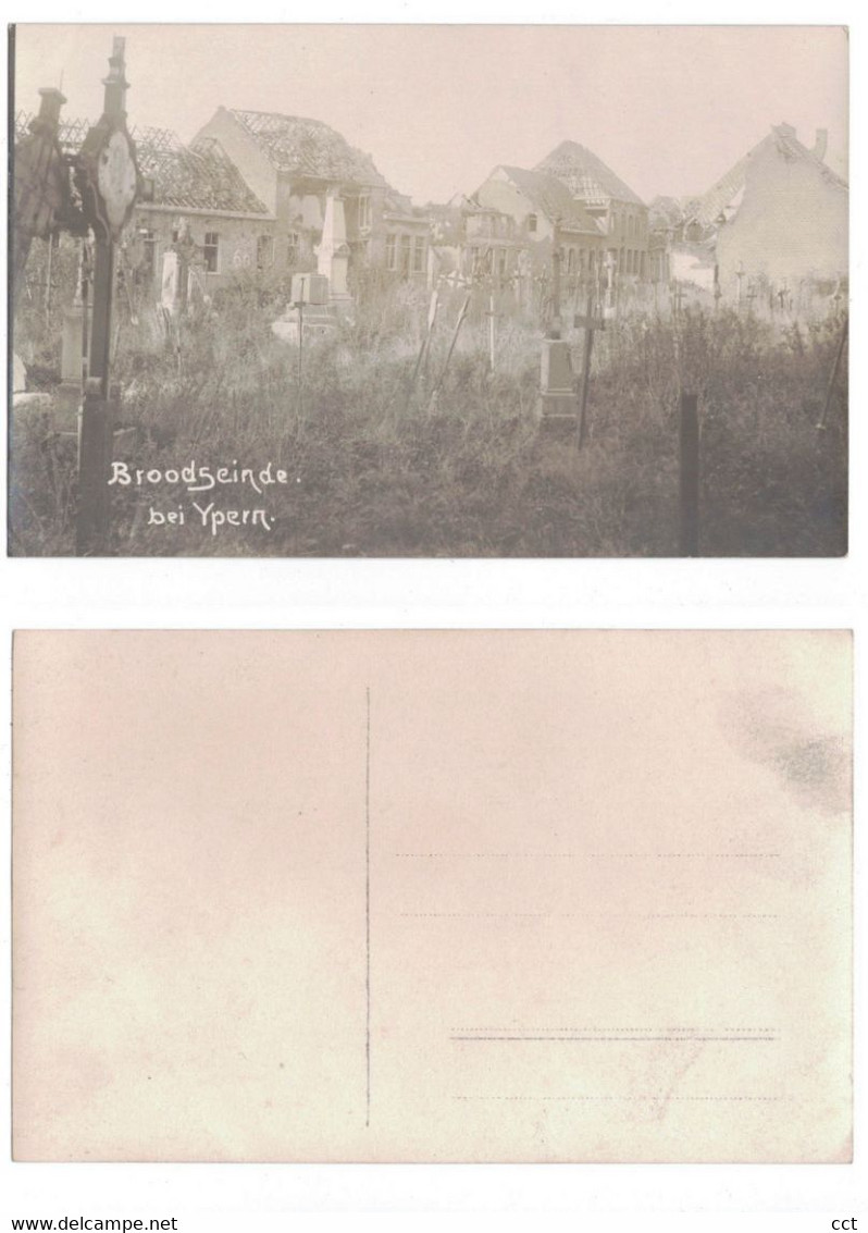 Broodseinde Bei Ypern   Zonnebeke  FOTOKAART  Vernielingen Tijdens De Eerste Wereldoorlog - Zonnebeke