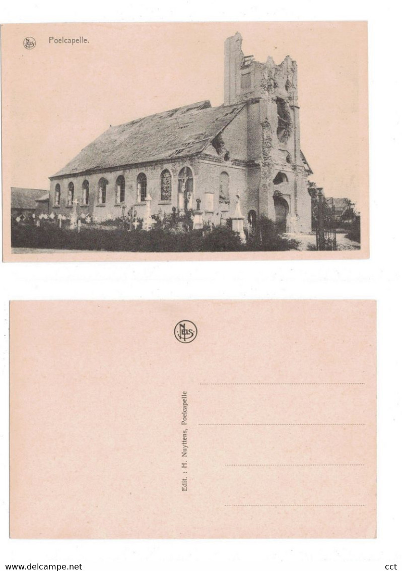 Poelcapelle  Poelkapelle   (Vernielde Kerk Tijdens De Eerste Wereldoorlog) - Langemark-Pölkapelle