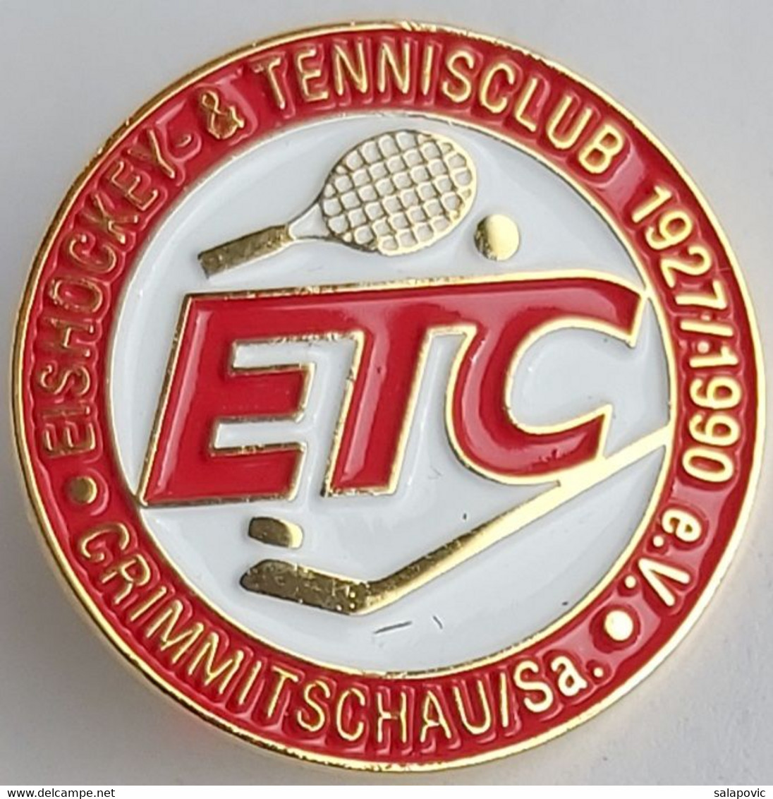 ETC Crimmitschau Eishockey & Tennisclub Ice Hockey Club Germany  PINS A10/8 - Sports D'hiver