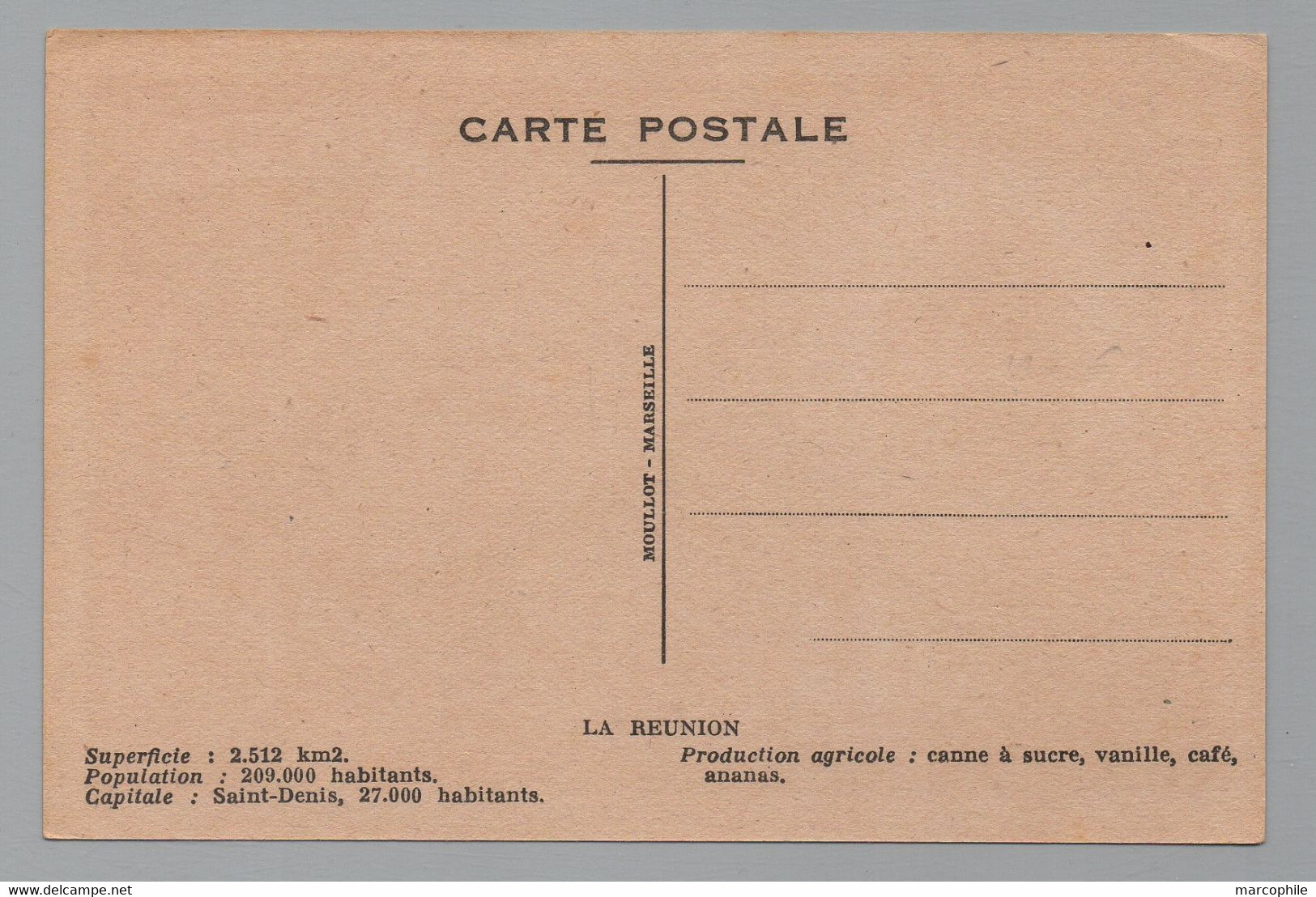 LA REUNION  / CARTE POSTALE ANCIENNE (ref 8576e) - Réunion