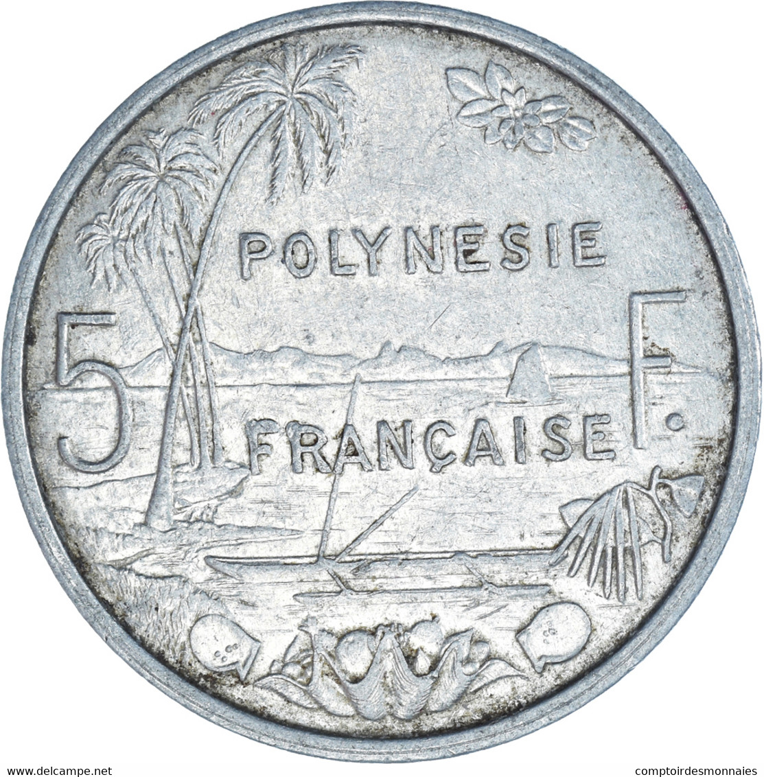 Monnaie, Polynésie Française, 5 Francs, 1982 - Frans-Polynesië