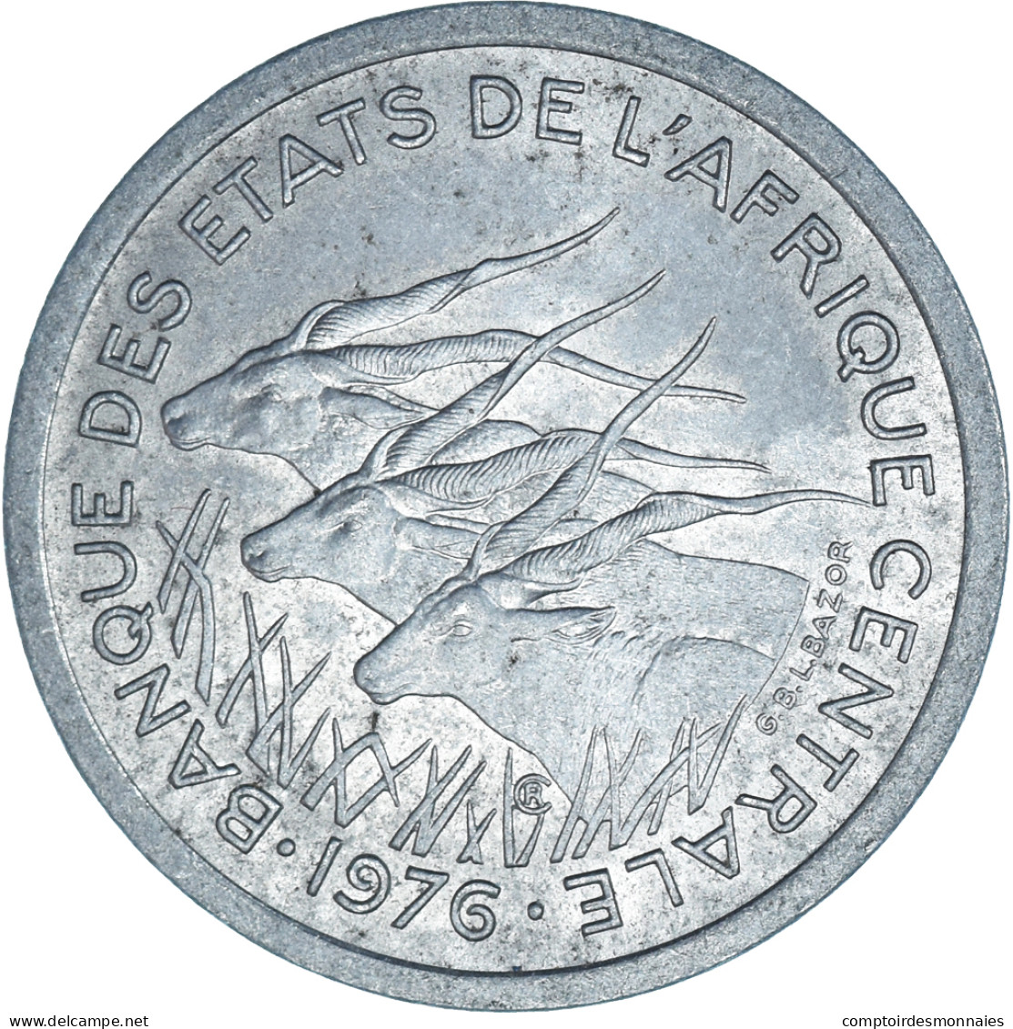 Monnaie, États De L'Afrique Centrale, Franc, 1976 - Cameroun