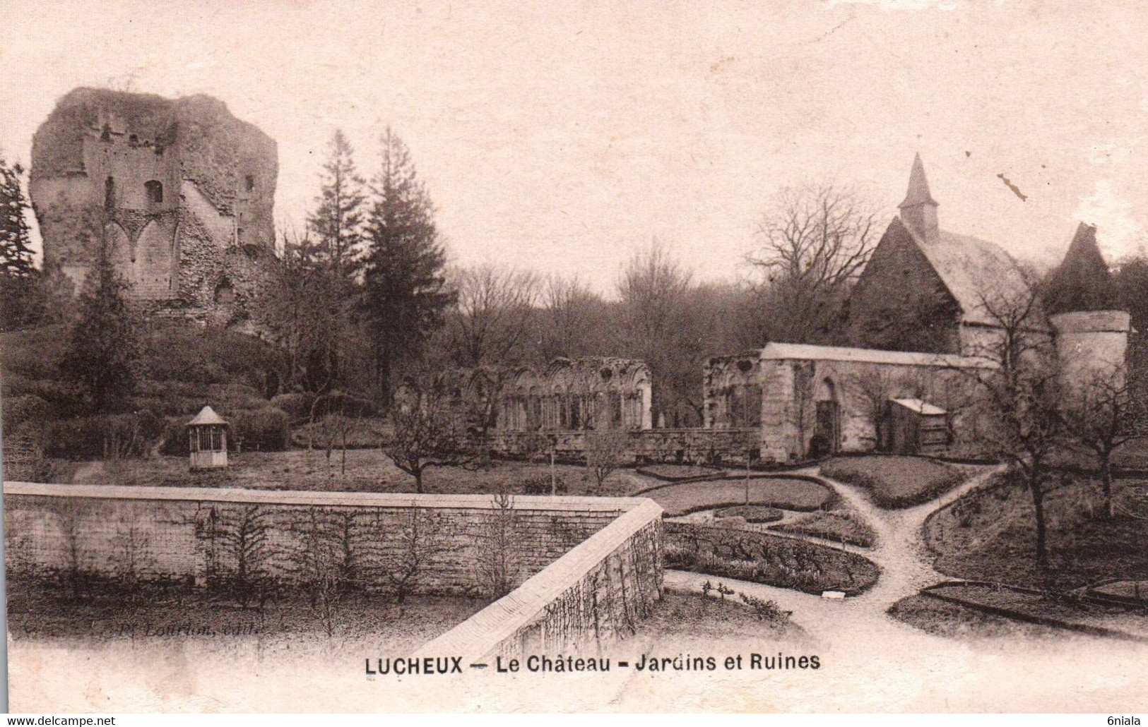 14484 LUCHEUX   Le Château  Jardins Et Ruines    (Recto-verso) 80 - Lucheux