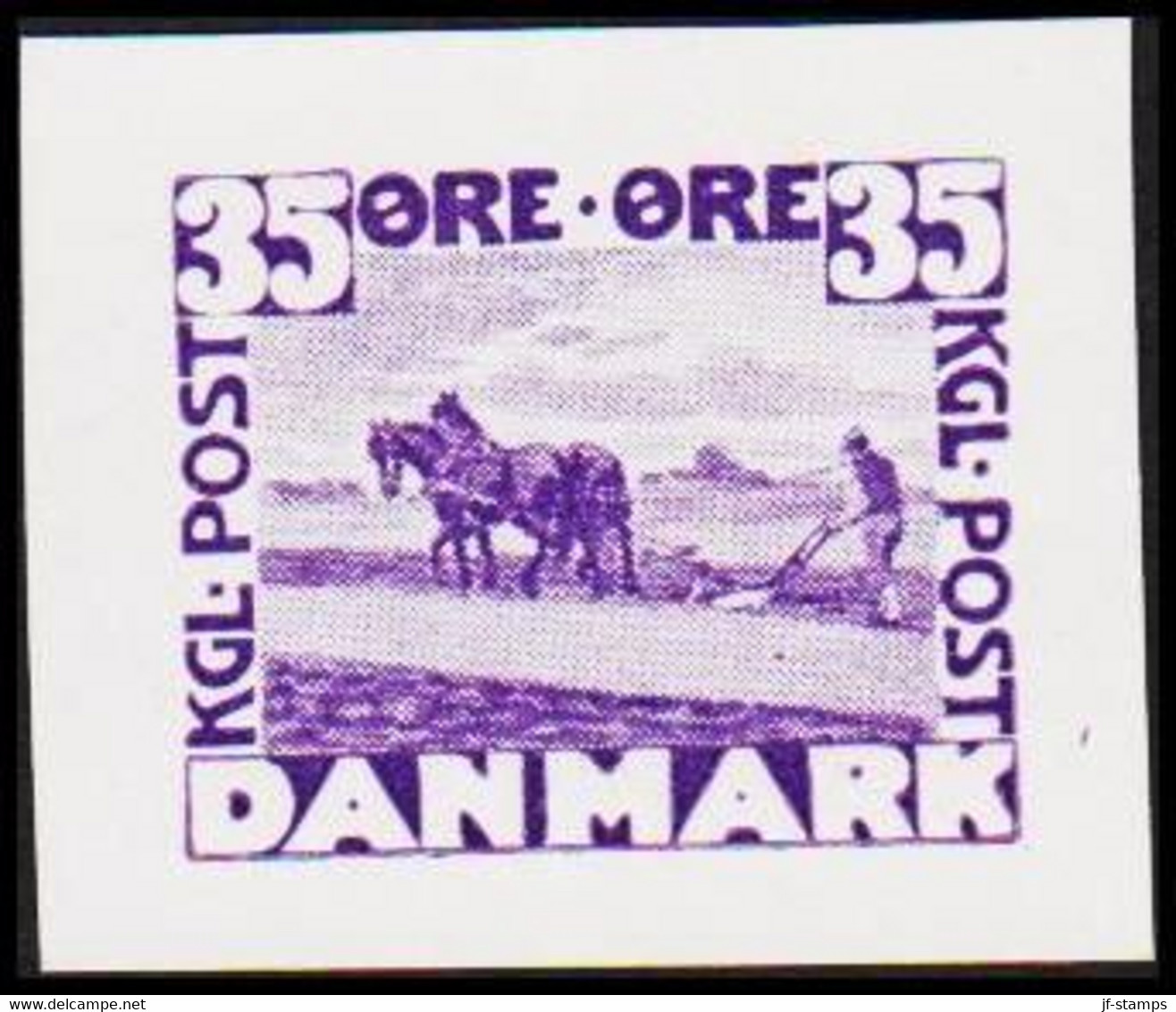 1930. DANMARK. Essay. Flovmand Med Heste. 35 øre. - JF525206 - Essais & Réimpressions