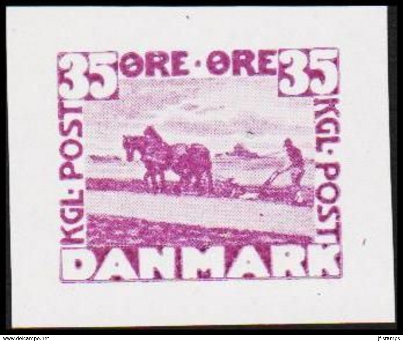 1930. DANMARK. Essay. Flovmand Med Heste. 35 øre. - JF525208 - Proofs & Reprints