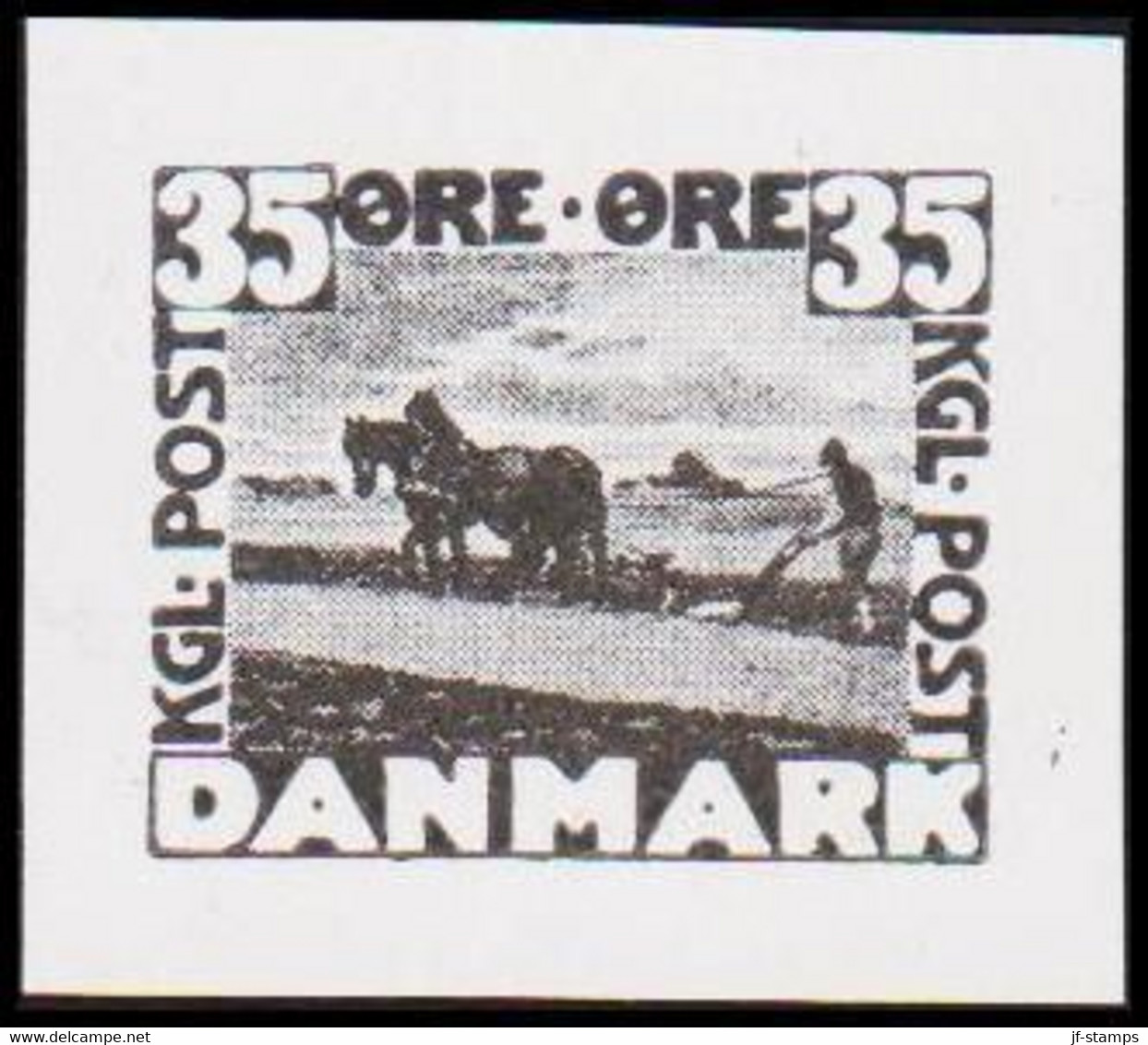 1930. DANMARK. Essay. Flovmand Med Heste. 35 øre. - JF525212 - Essais & Réimpressions