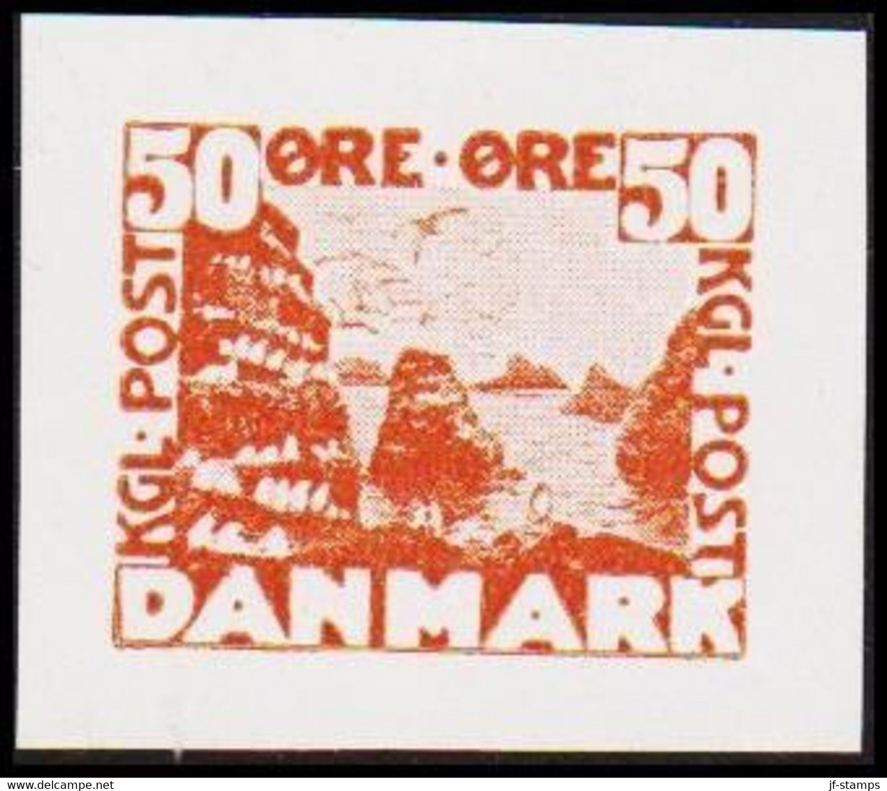 1930. DANMARK. Essay. Klipper På Færøerne. 50 øre. - JF525225 - Prove E Ristampe