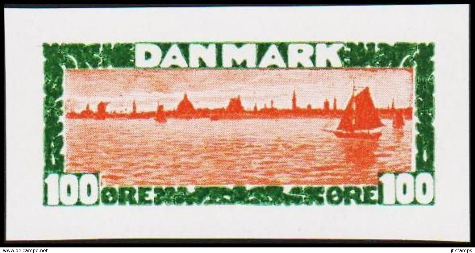 1930. DANMARK. Essay. København Set Fra Havet. 100 øre. - JF525230 - Proofs & Reprints