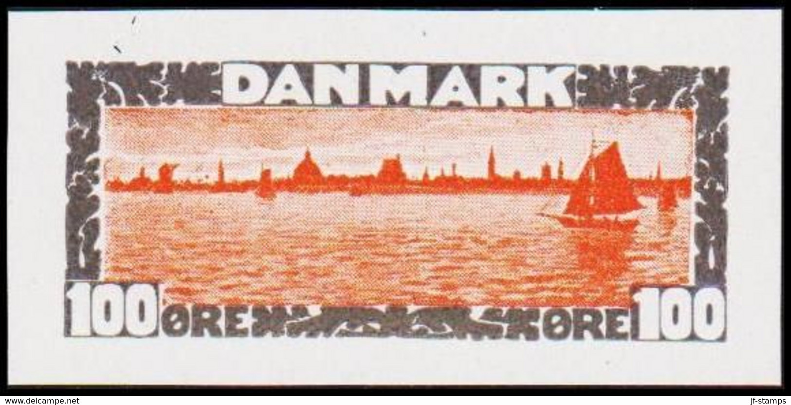 1930. DANMARK. Essay. København Set Fra Havet. 100 øre. - JF525231 - Prove E Ristampe