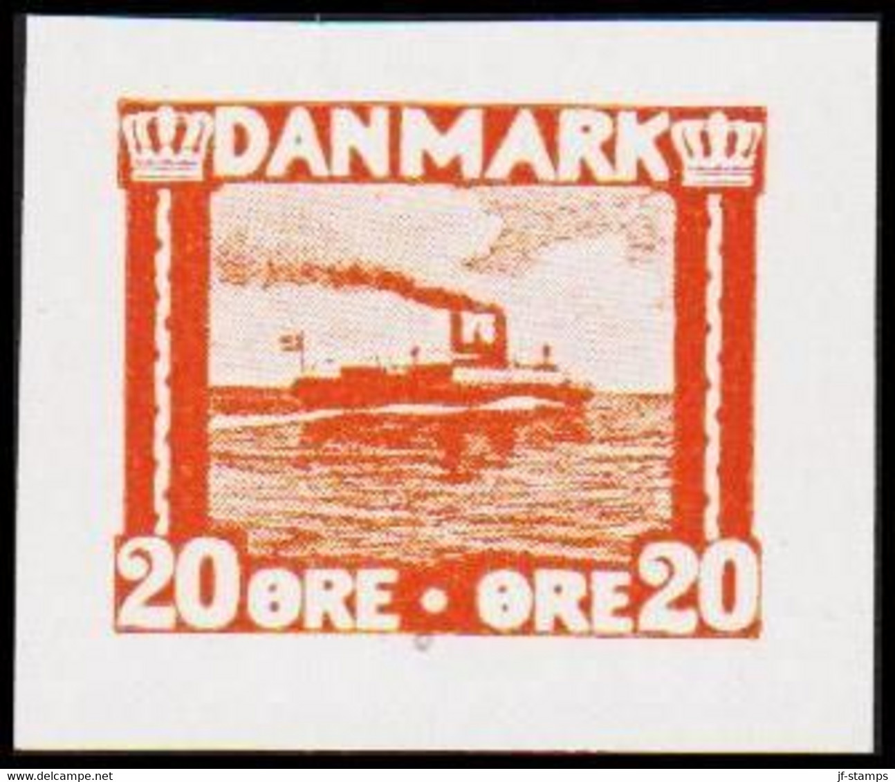 1930. DANMARK. Essay. Færge. 20 øre. - JF525236 - Proofs & Reprints