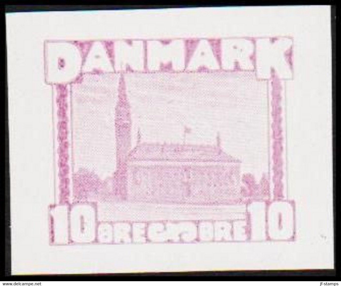 1930. DANMARK. Essay. Københavns Rådhus - City Hall. 10 øre. - JF525247 - Essais & Réimpressions