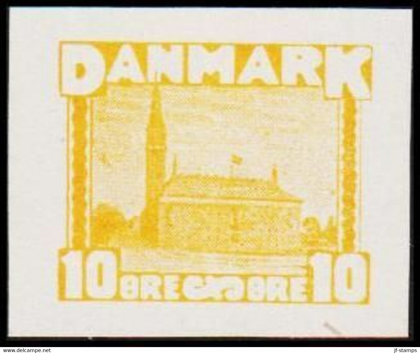 1930. DANMARK. Essay. Københavns Rådhus - City Hall. 10 øre. - JF525250 - Prove E Ristampe