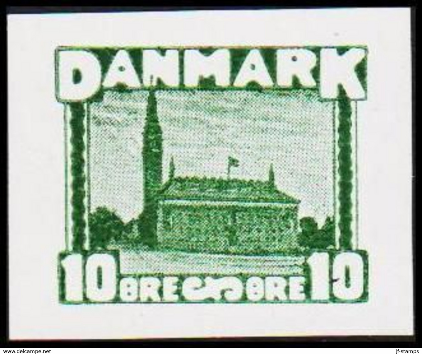 1930. DANMARK. Essay. Københavns Rådhus - City Hall. 10 øre. - JF525251 - Probe- Und Nachdrucke