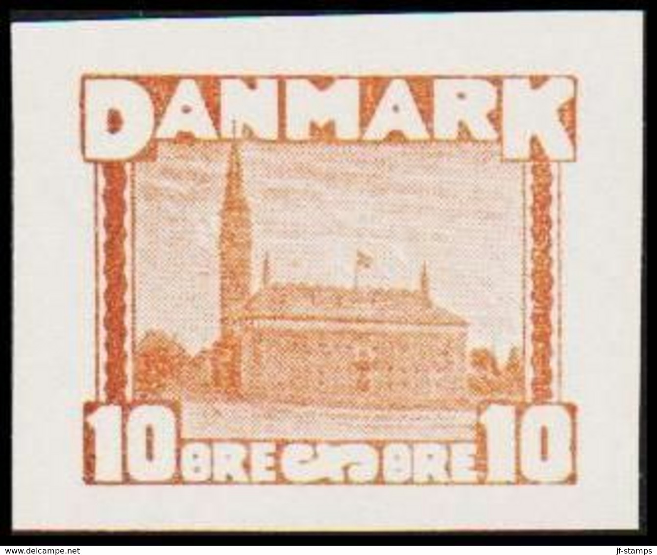 1930. DANMARK. Essay. Københavns Rådhus - City Hall. 10 øre. - JF525252 - Proofs & Reprints