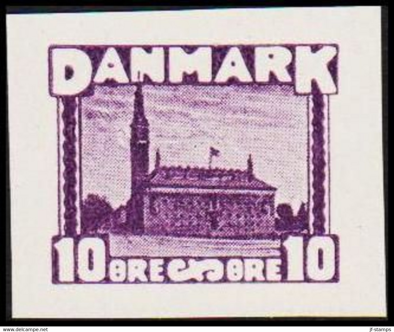 1930. DANMARK. Essay. Københavns Rådhus - City Hall. 10 øre. - JF525253 - Proofs & Reprints