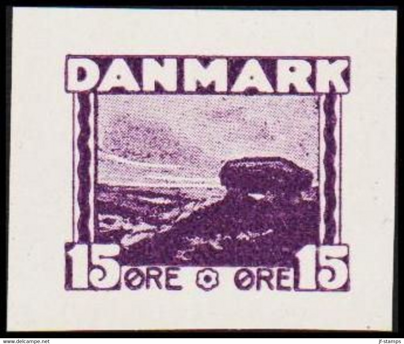 1930. DANMARK. Essay. Gravhøj - Stendysse. 15 øre. - JF525256 - Proofs & Reprints