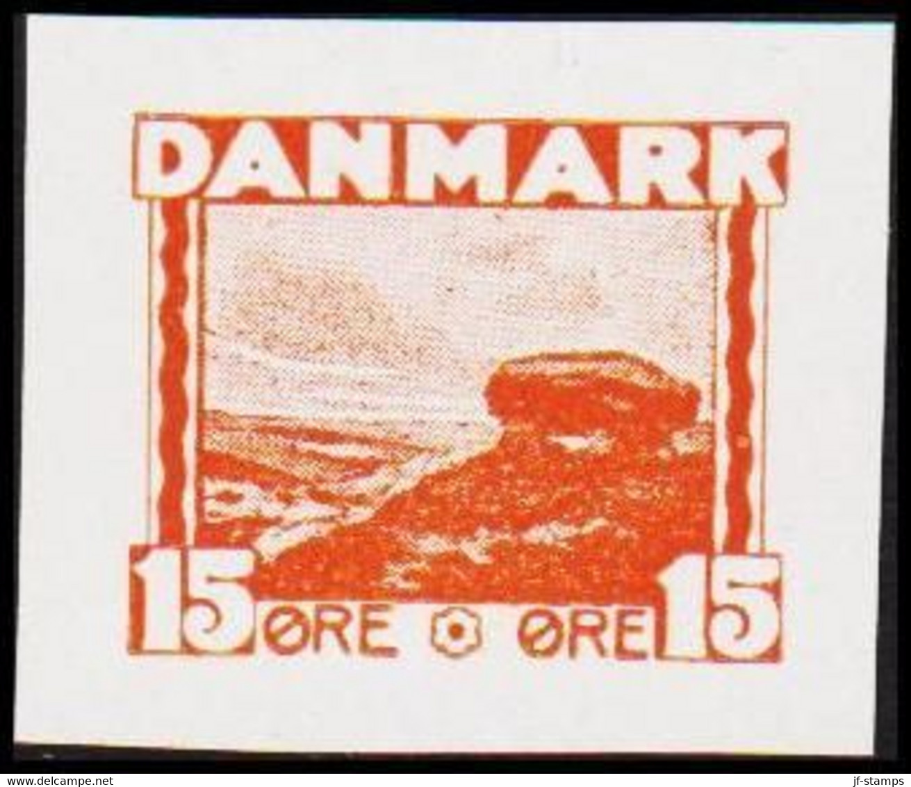 1930. DANMARK. Essay. Gravhøj - Stendysse. 15 øre. - JF525257 - Proofs & Reprints