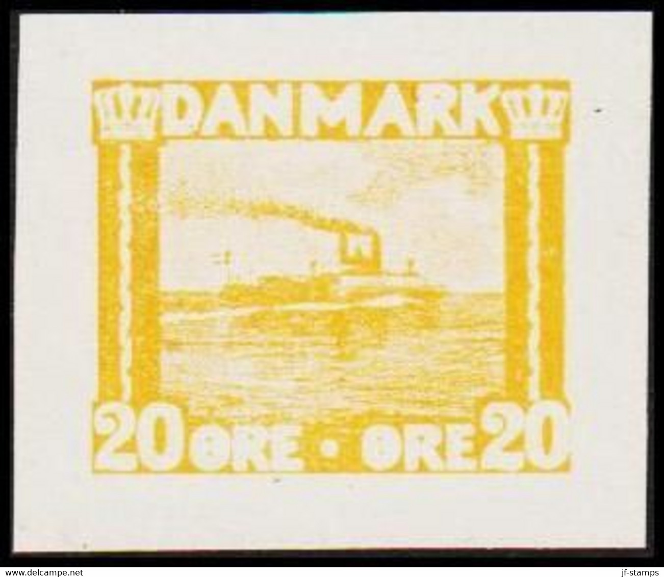 1930. DANMARK. Essay. Færge. 20 øre. - JF525258 - Proofs & Reprints