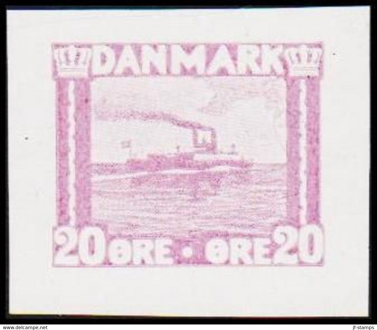 1930. DANMARK. Essay. Færge. 20 øre. - JF525259 - Prove E Ristampe