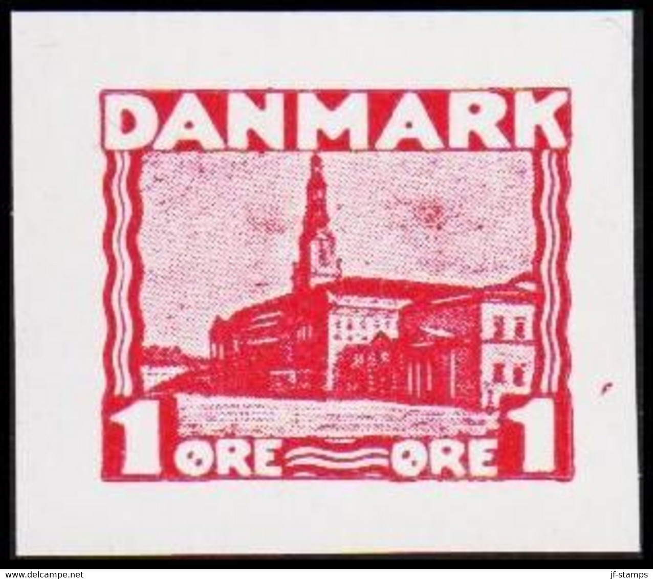 1930. DANMARK. Essay. København - Børsen. 1 øre. - JF525389 - Proeven & Herdrukken