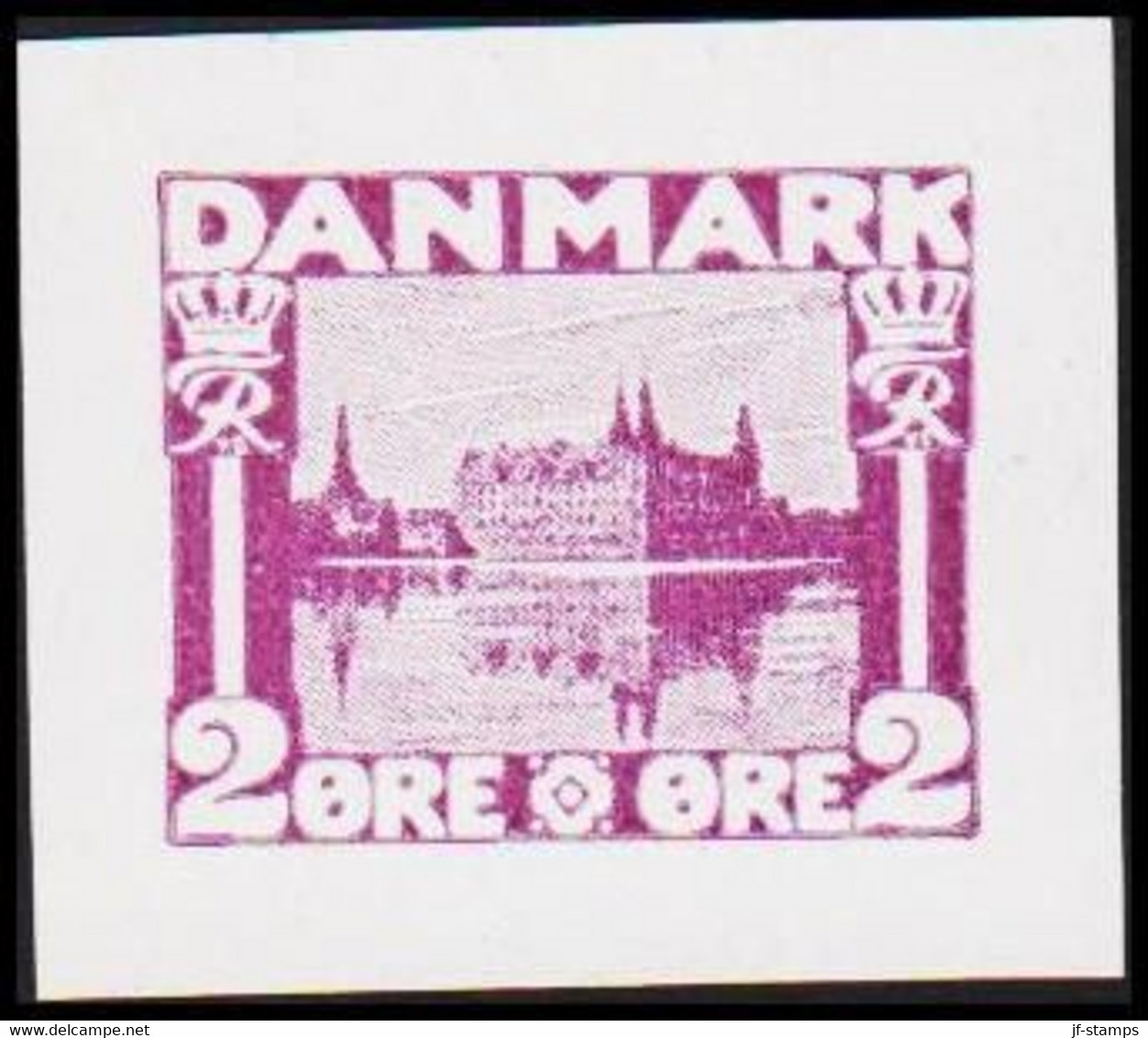 1930. DANMARK. Essay. København - Frederiksborg Slot. 2 øre. - JF525392 - Proofs & Reprints