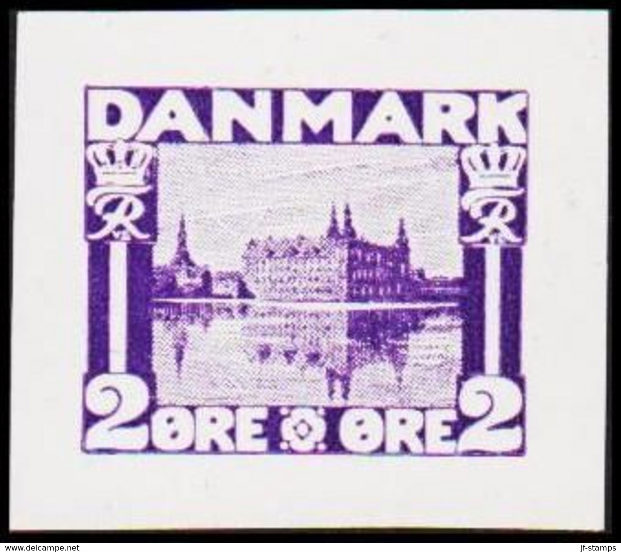 1930. DANMARK. Essay. København - Frederiksborg Slot. 2 øre. - JF525394 - Proofs & Reprints