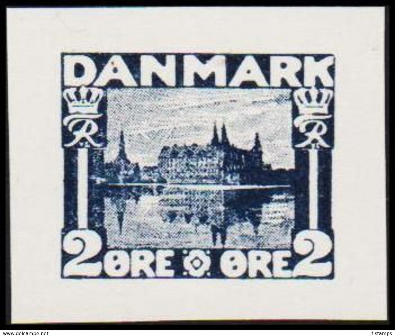 1930. DANMARK. Essay. København - Frederiksborg Slot. 2 øre. - JF525396 - Proofs & Reprints