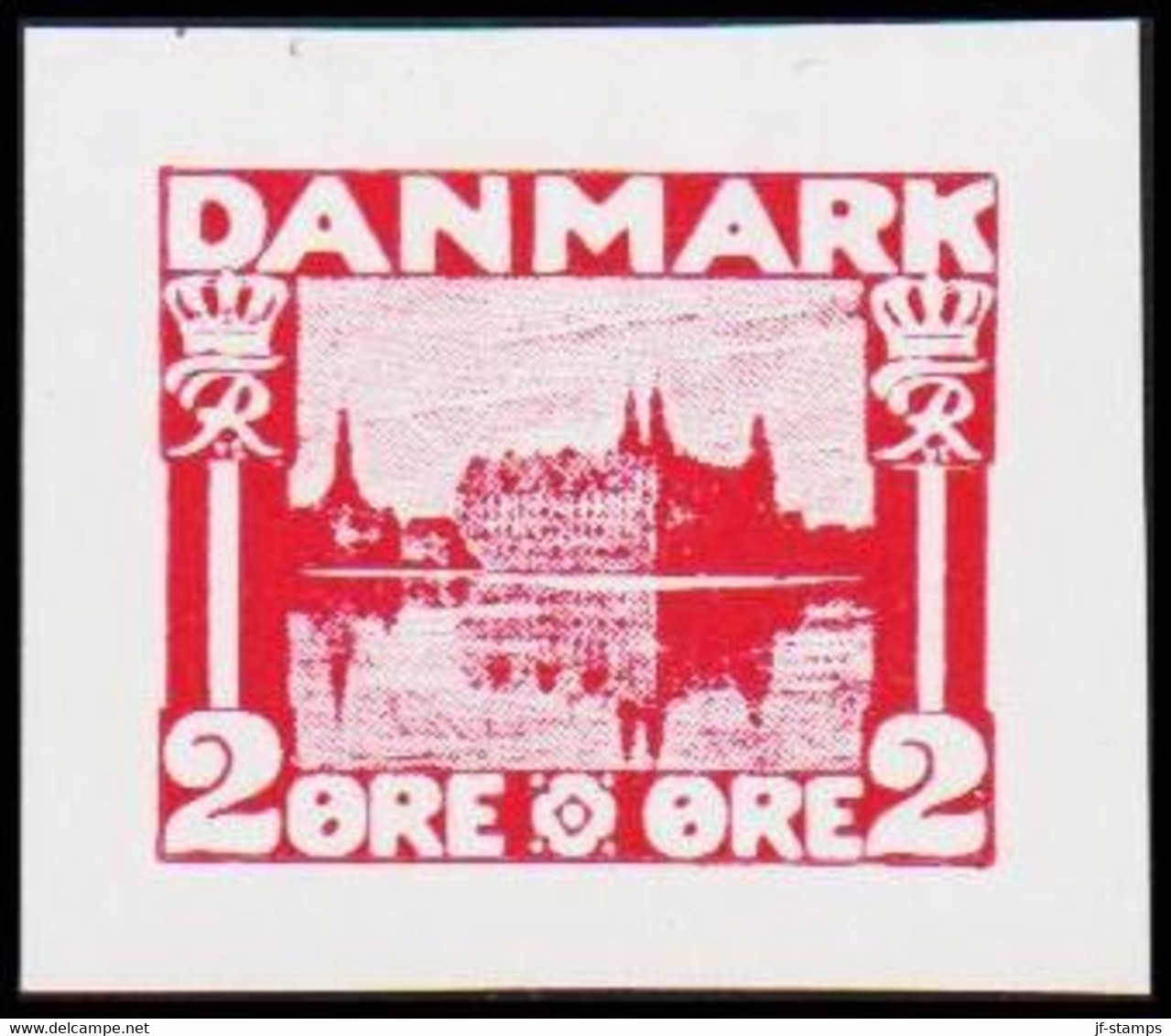 1930. DANMARK. Essay. København - Frederiksborg Slot. 2 øre. - JF525397 - Prove E Ristampe