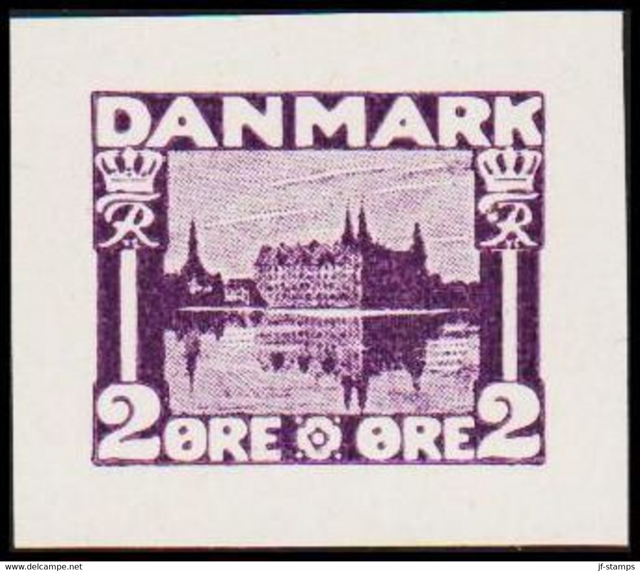 1930. DANMARK. Essay. København - Frederiksborg Slot. 2 øre. - JF525405 - Proofs & Reprints
