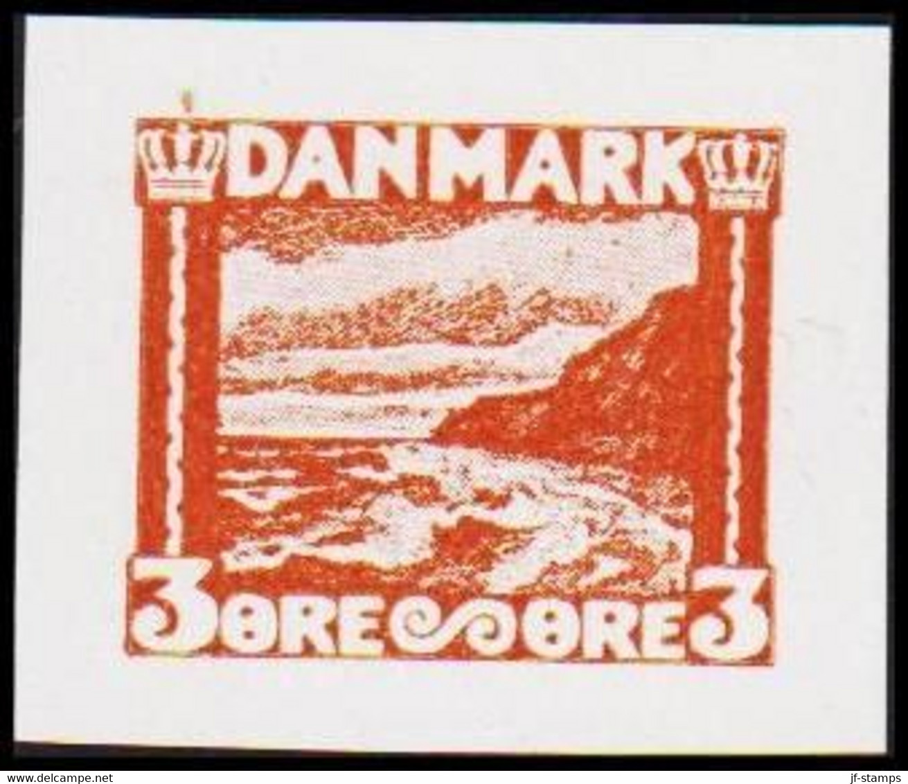 1930. DANMARK. Essay. Møns Klint. 3 øre. - JF525411 - Prove E Ristampe