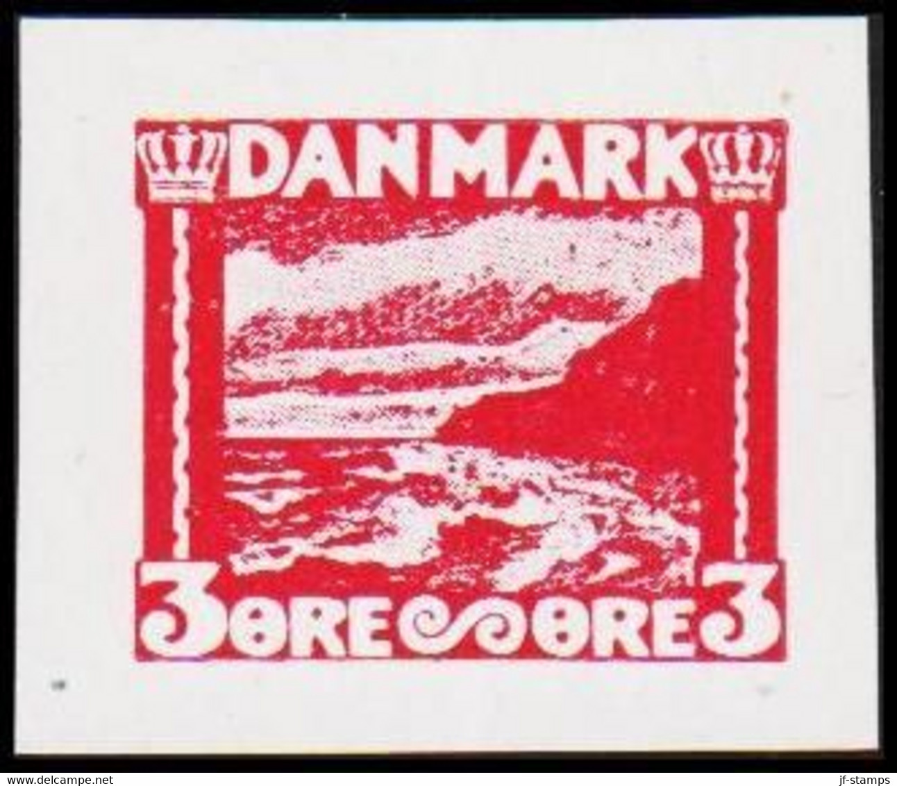 1930. DANMARK. Essay. Møns Klint. 3 øre. - JF525414 - Prove E Ristampe