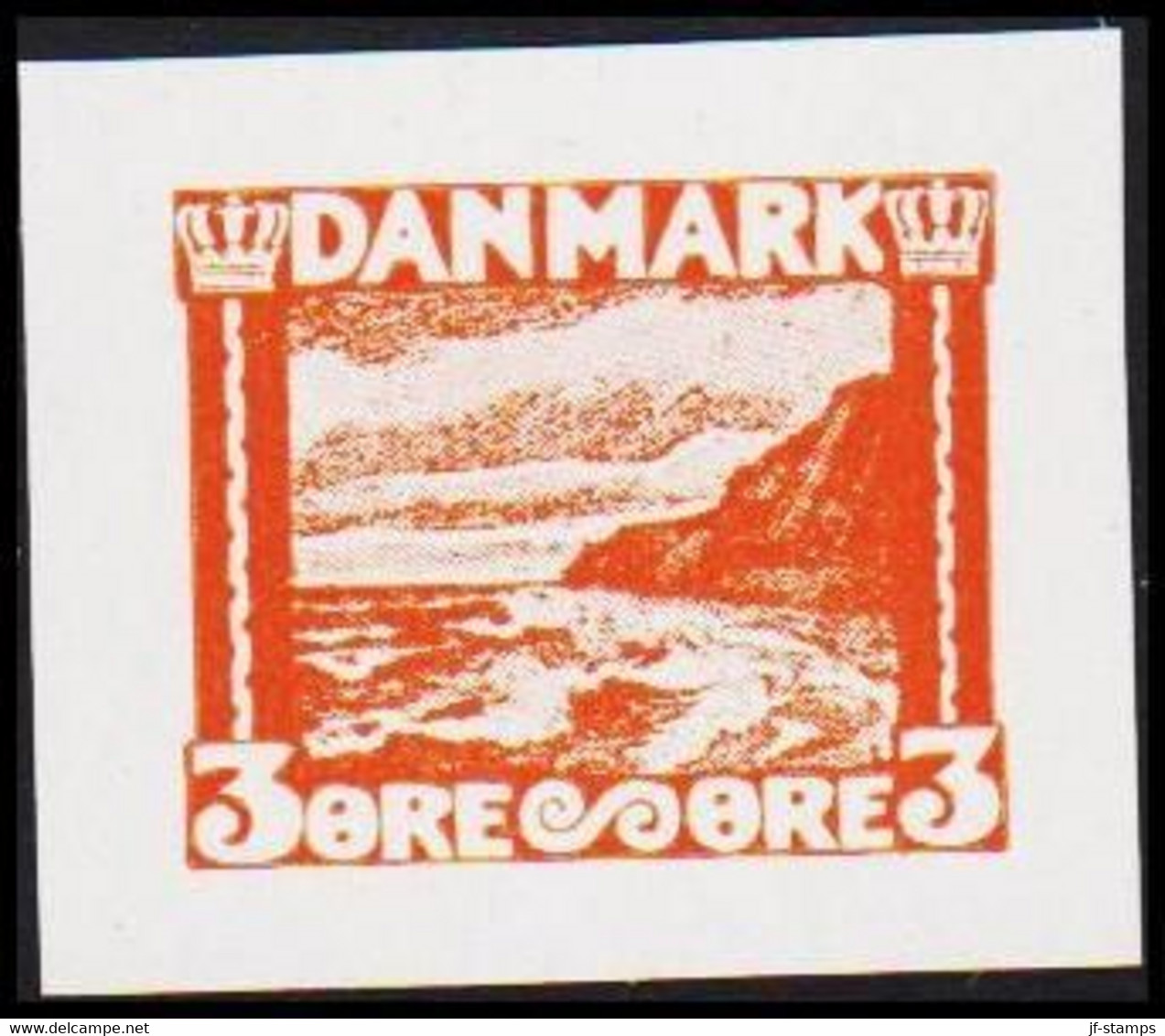 1930. DANMARK. Essay. Møns Klint. 3 øre. - JF525416 - Proofs & Reprints