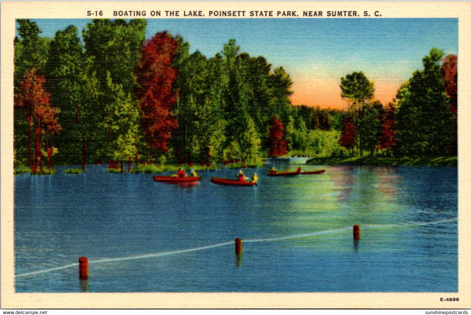 South Carolina Sumter Poinsett State Park Boating On The Lake - Sumter