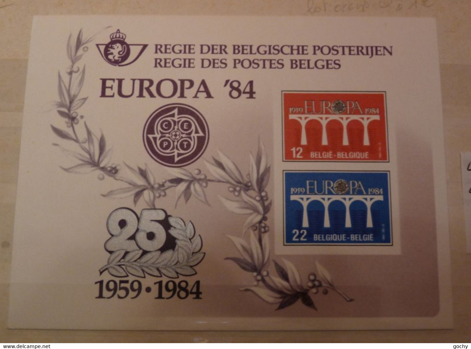 Belgium LUXE - 1984- LX73- Cat.: 110,00€.  850 Ex.  EUROPA - Feuillets De Luxe [LX]