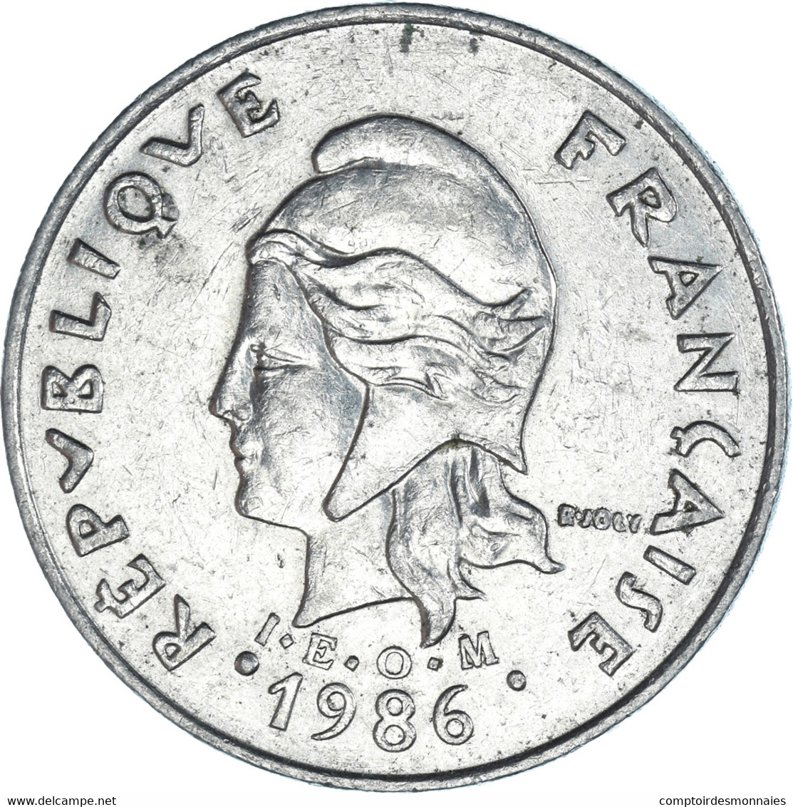 Monnaie, Polynésie Française, 20 Francs, 1986 - Frans-Polynesië