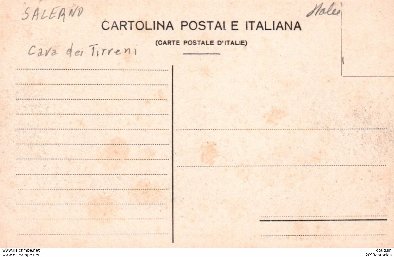 X186)   CAVA DE TIRRENI MONTE CASTELLO (SALERNO) - CARTOLINA NON  VIAGGIATA FORMATO PICCOLO - Cava De' Tirreni