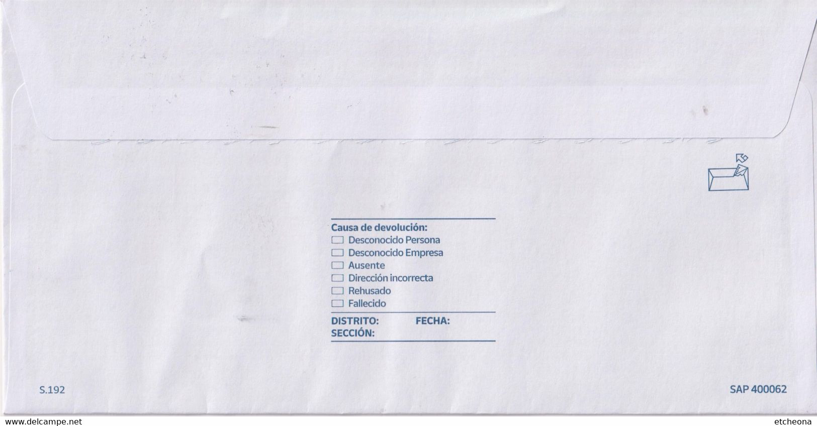 Direccion De Relationes Institucionales Y Filatelia, En Franchise Routage Et Lecture Optique De L'adresse Imprimée - Franchise Postale