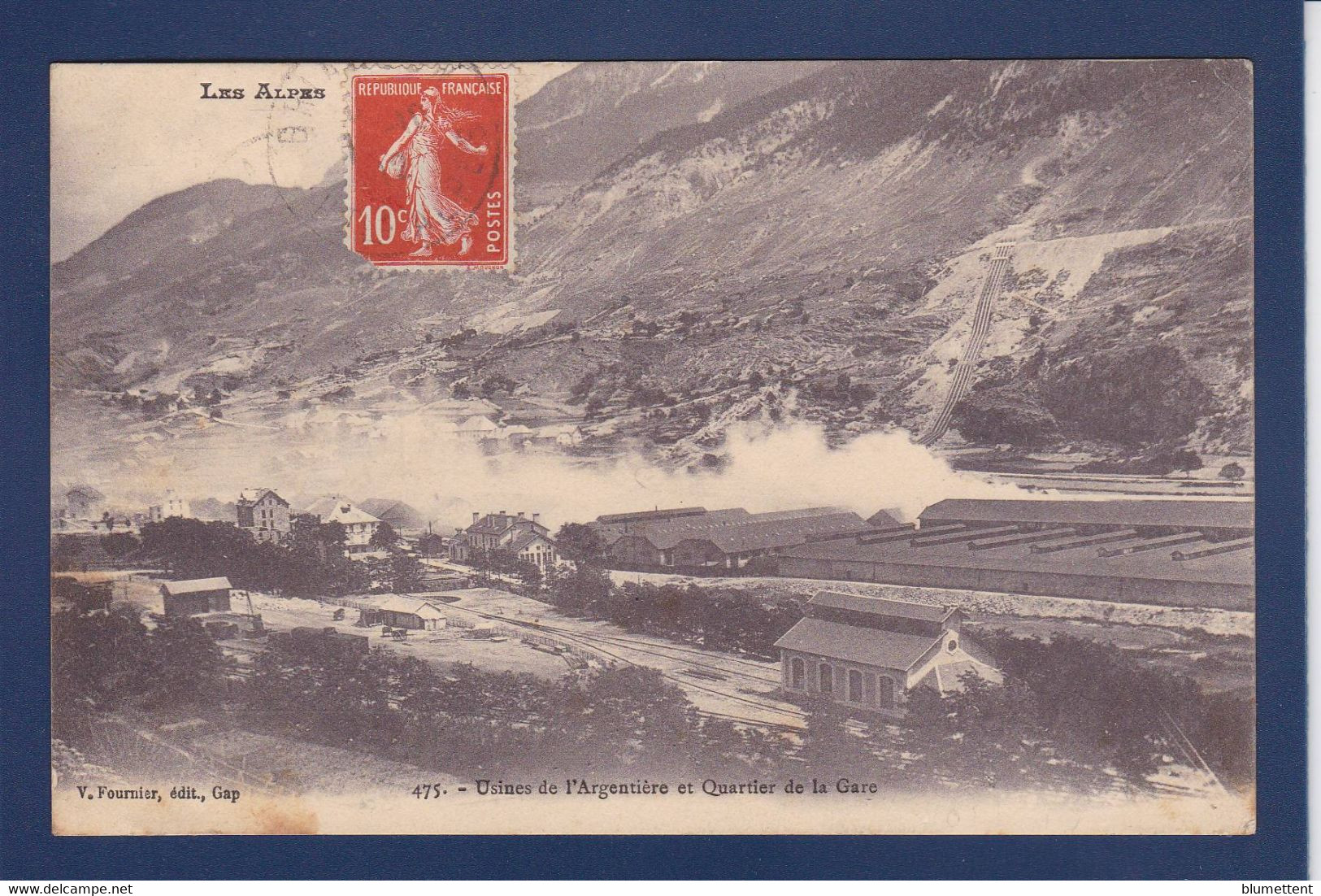 CPA [05] Hautes Alpes  Usine De L'Argentière Gare Circulé - L'Argentiere La Besse