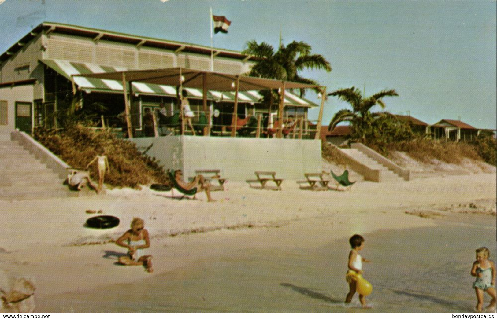 Bonaire, N.A., KRALENDIJK, Flamingo Beach Club (1970s) Postcard - Bonaire