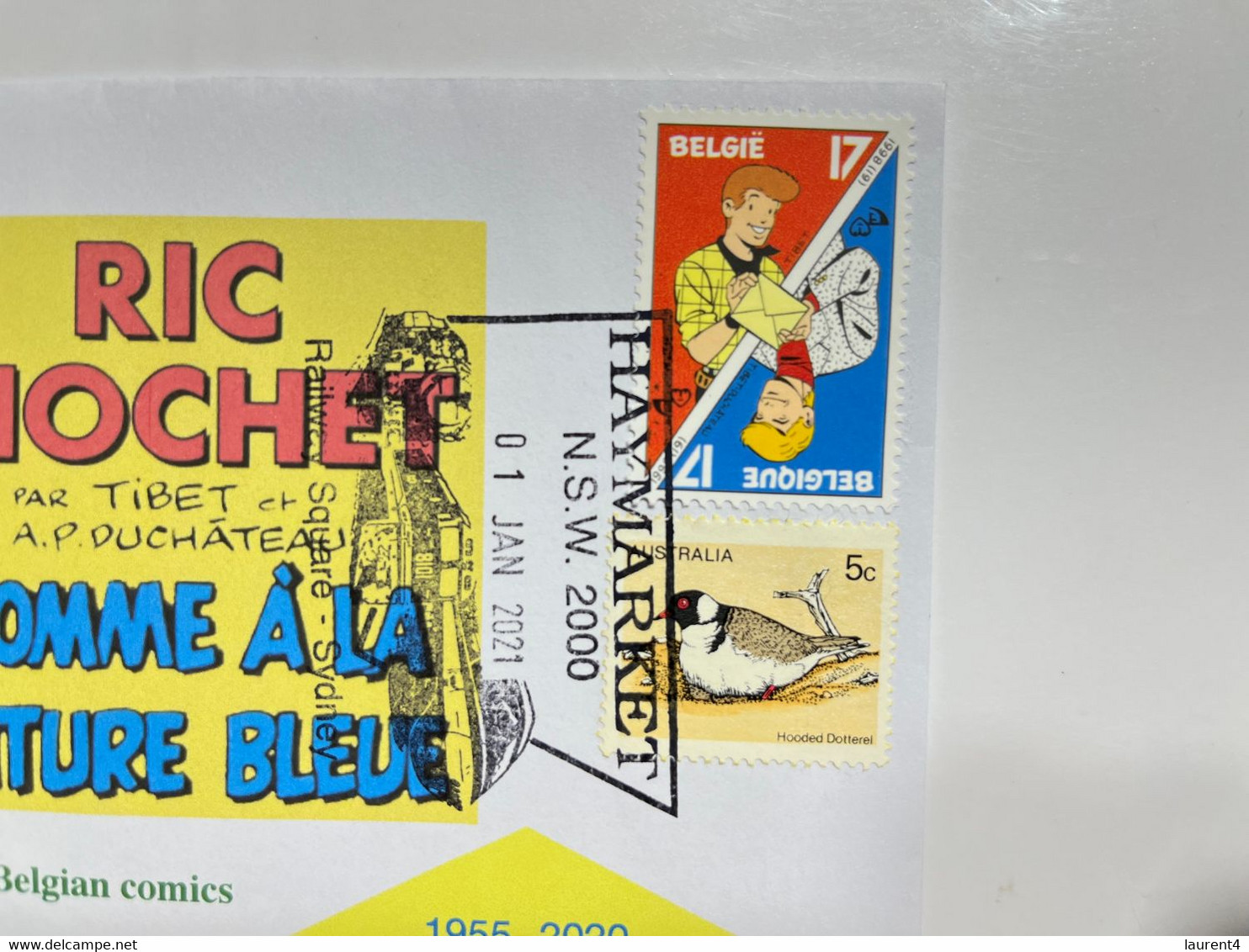 (3 L 27) Ric Hochet - Dated 1 Jan 2022 - 55th Anniversary Of Ric Hochet - 1957-2022 (Belgium Ric Hochet Stamp) - Autres & Non Classés