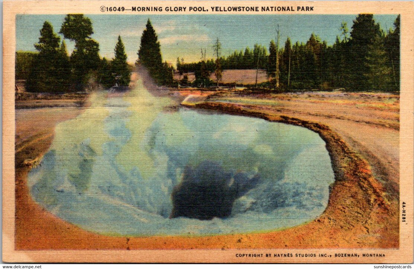 Yellowstone National Park Morning Glory .Pool Curteich - USA National Parks