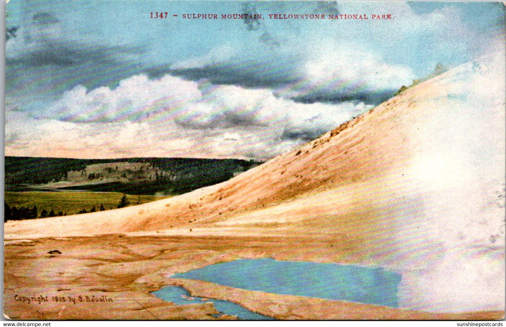 Yellowstone National Park Sulphur Mountain - USA National Parks