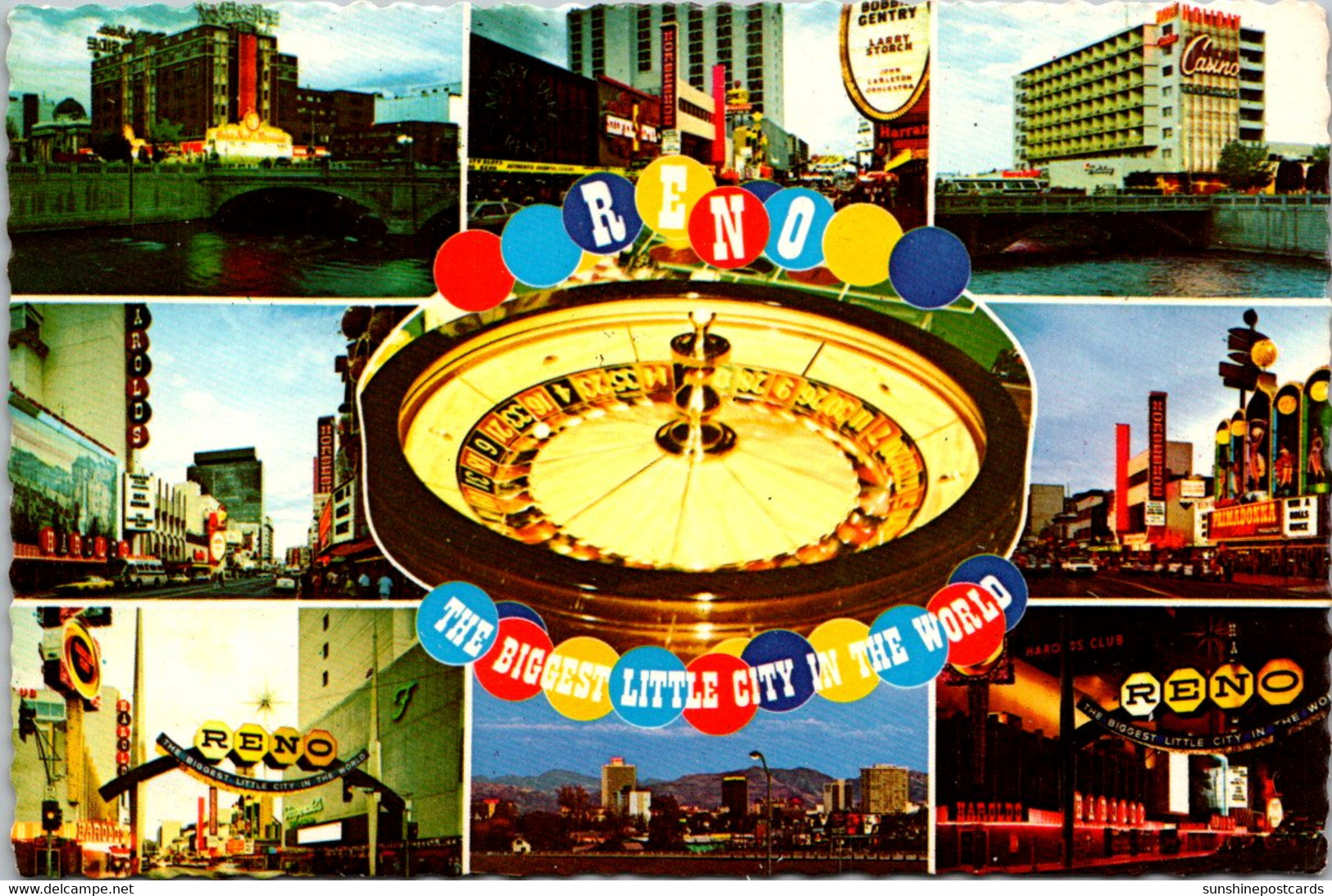 Nevada Reno Multi View Showing Casinos - Reno