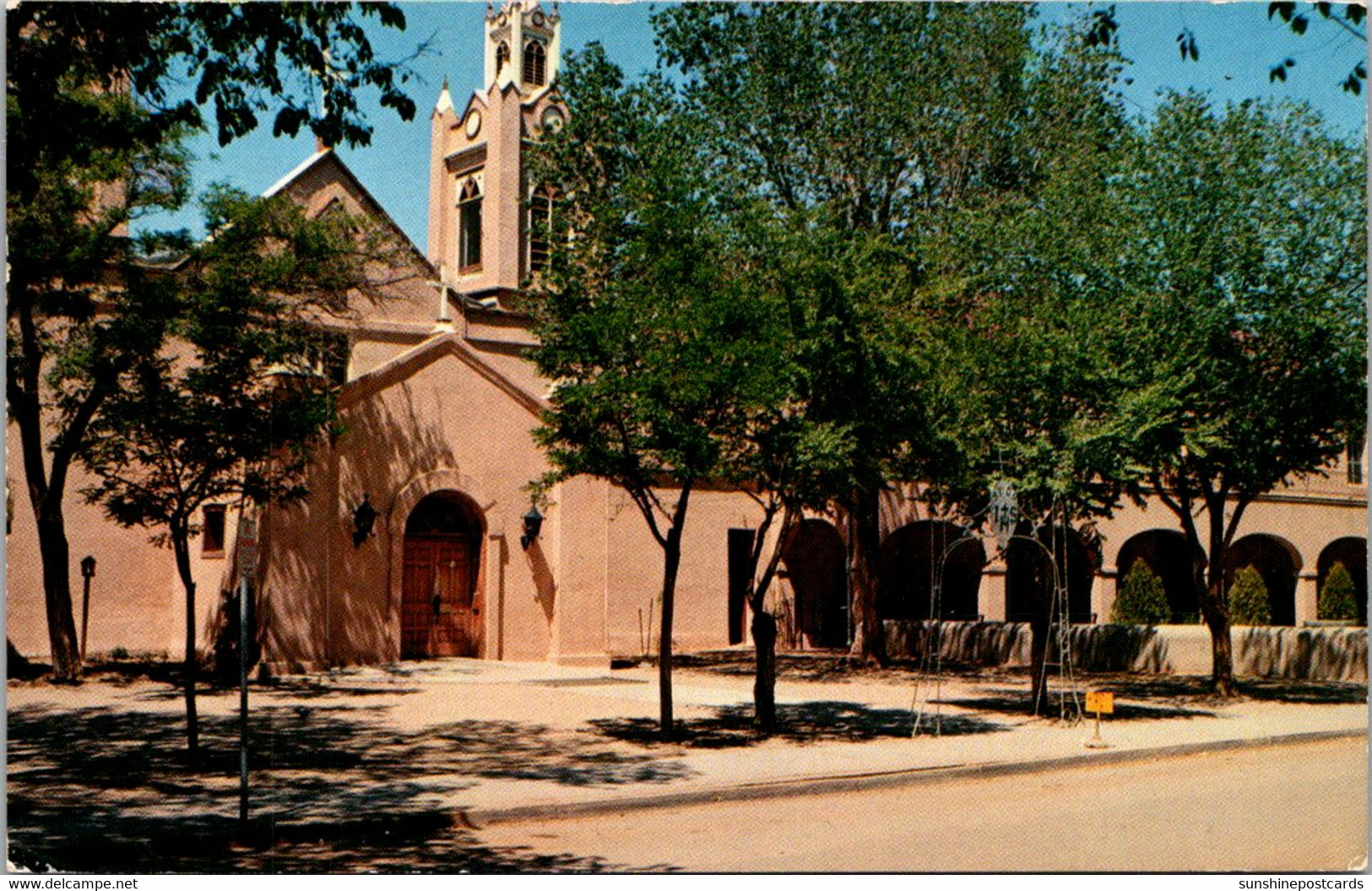 New Mexico Albuquerqie Old Town Plaza Church Of San Felipe De Neri 1957 - Albuquerque