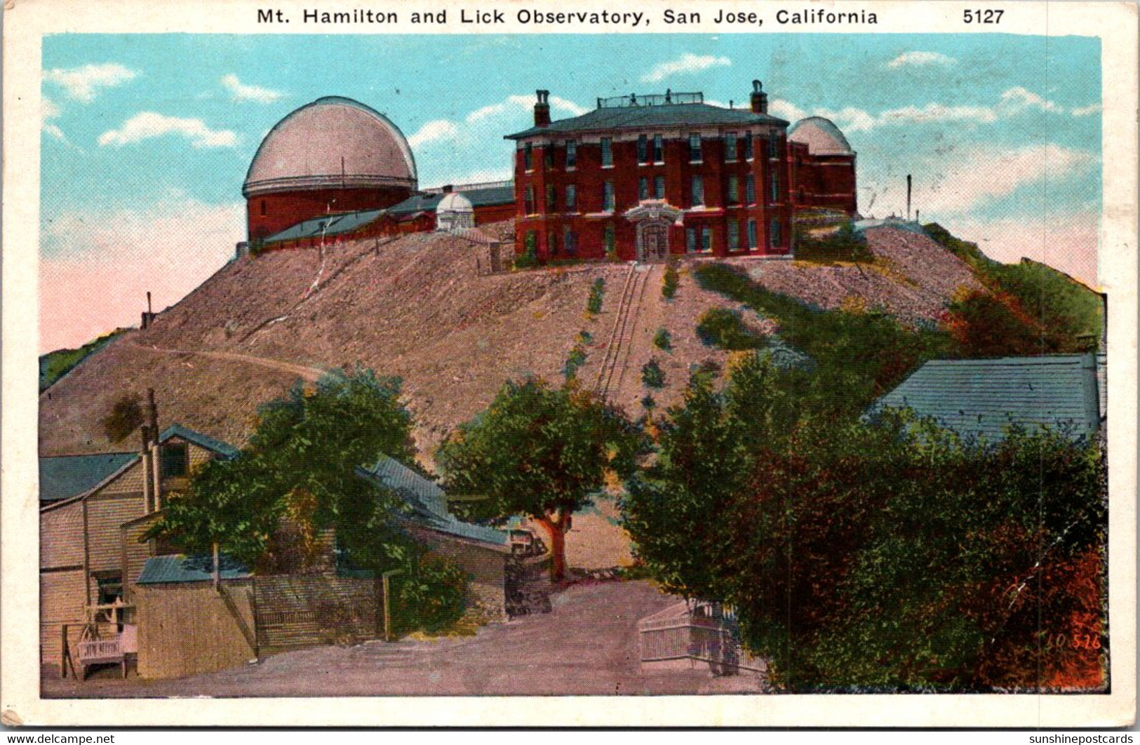 California San Jose Mt Hamilton And Lick Observatory 1931 - San Jose