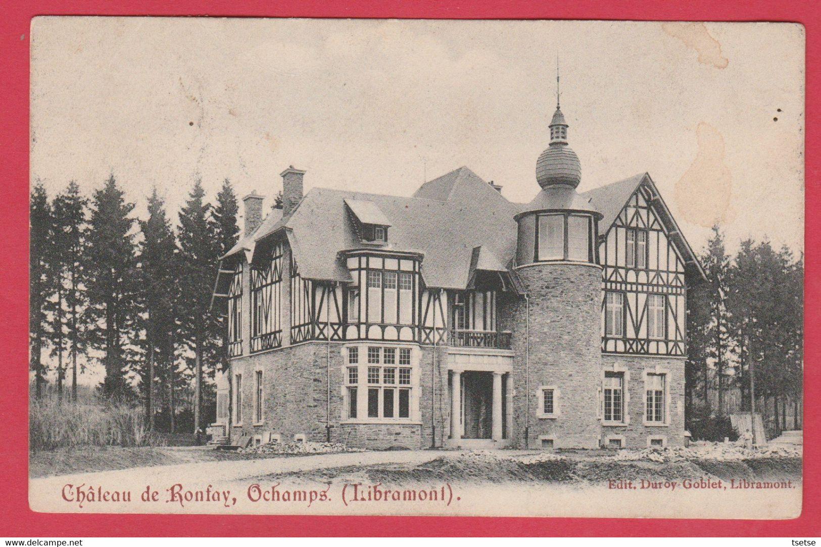 Ochamps - Château De Ronfay -1908 ( Voir Verso ) - Libin