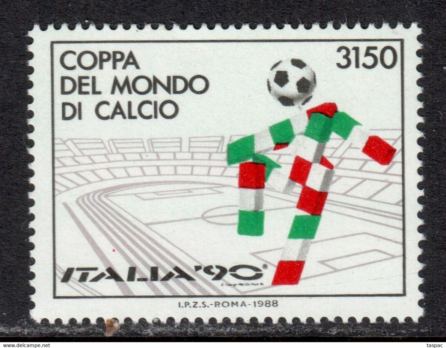 Italy 1988 Mi# 2049 ** MNH - 1990 World Cup Soccer Championships - 1990 – Italie