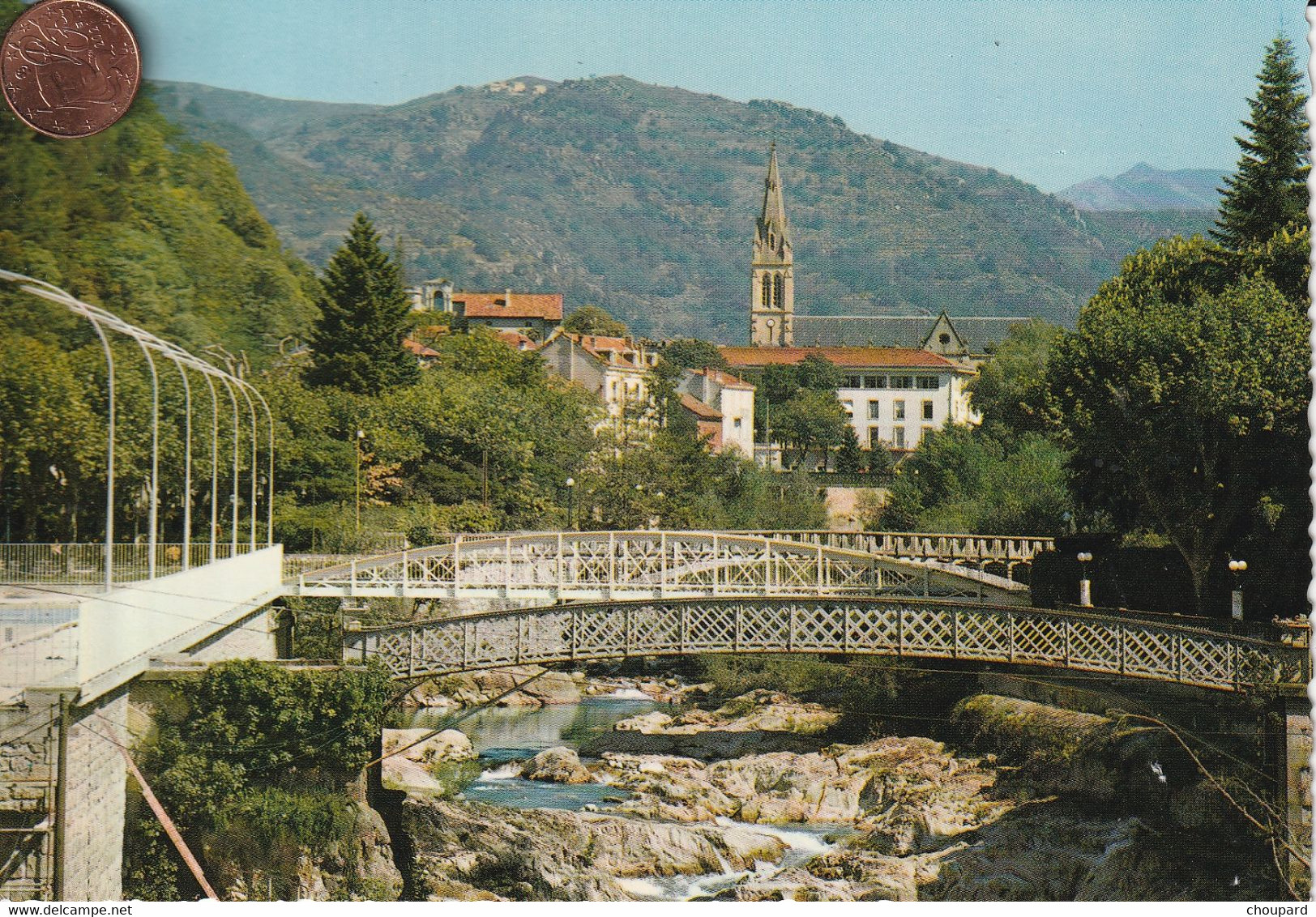 07 - Carte Postale Semi Moderne De VALS LES BAINS    Les Ponts Sur La Volane - Vals Les Bains