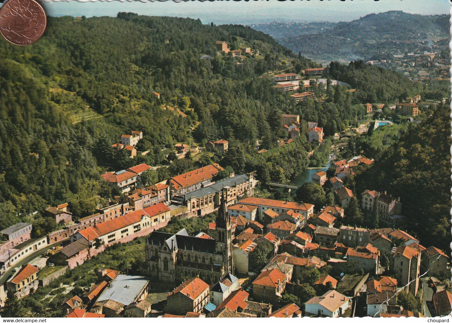 07 - Carte Postale Semi Moderne De VALS LES BAINS   Vue Aérienne - Vals Les Bains