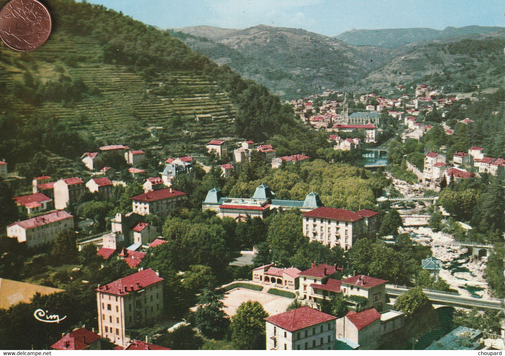 07 - Carte Postale Semi Moderne De VALS LES BAINS   Vue Aérienne - Vals Les Bains